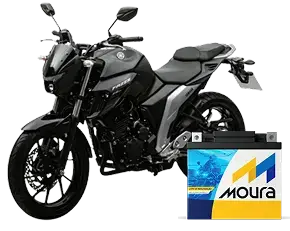 Motocicletas e bateria Moura